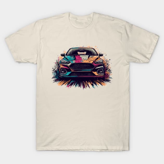 Ford Focus T-Shirt by Vehicles-Art